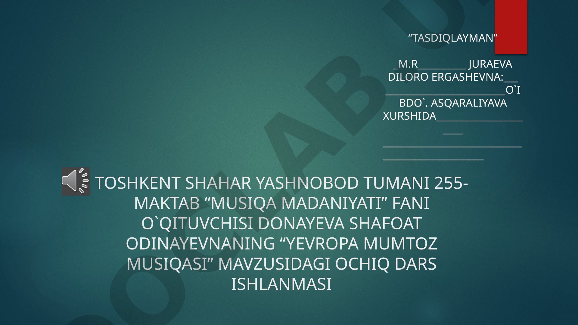Yevropa mumtoz musiqasi