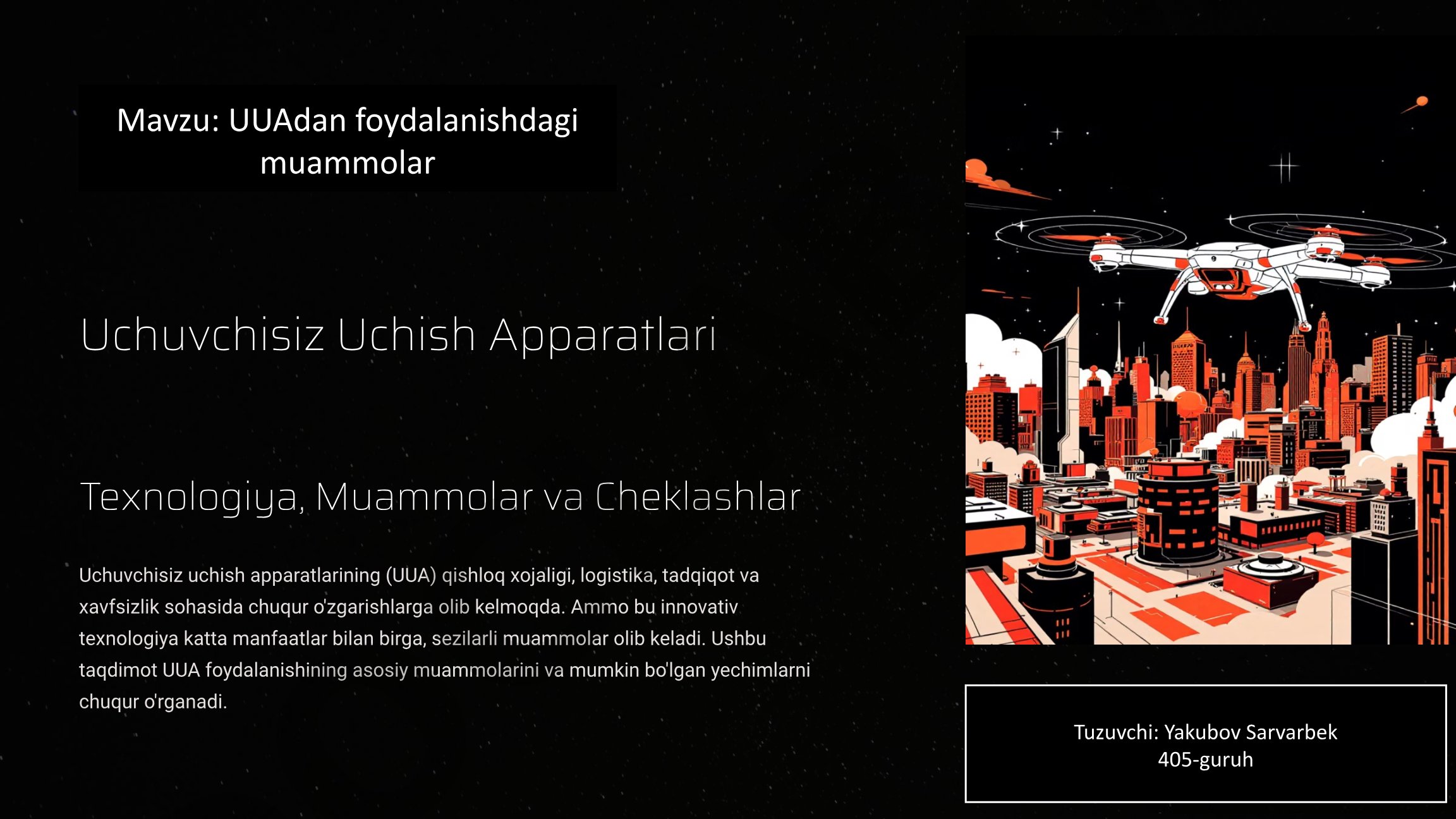 UUAdan foydalanishdagi muammolar