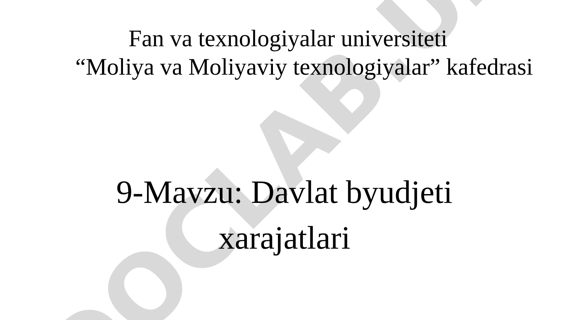 Davlat byudjeti xarajatlarining iqtisodiy mazmuni, turlari (joriy va kapital) va ularning