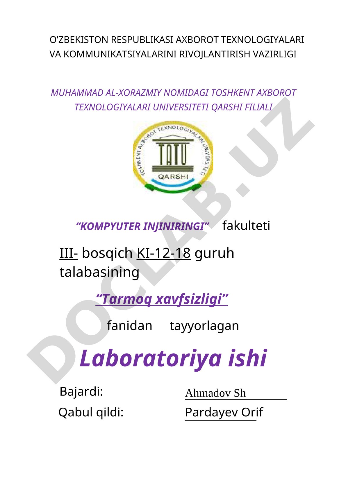 Kirishni oldini olish tizimini o'rnatish va sozlash (IDS / IPS / NSM)