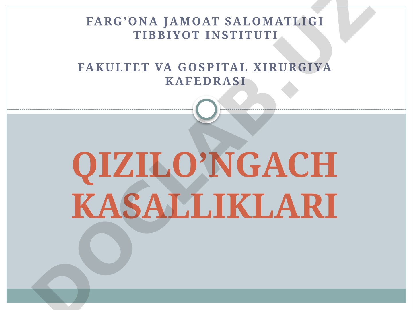 Qizilo'ngach kasalliklari