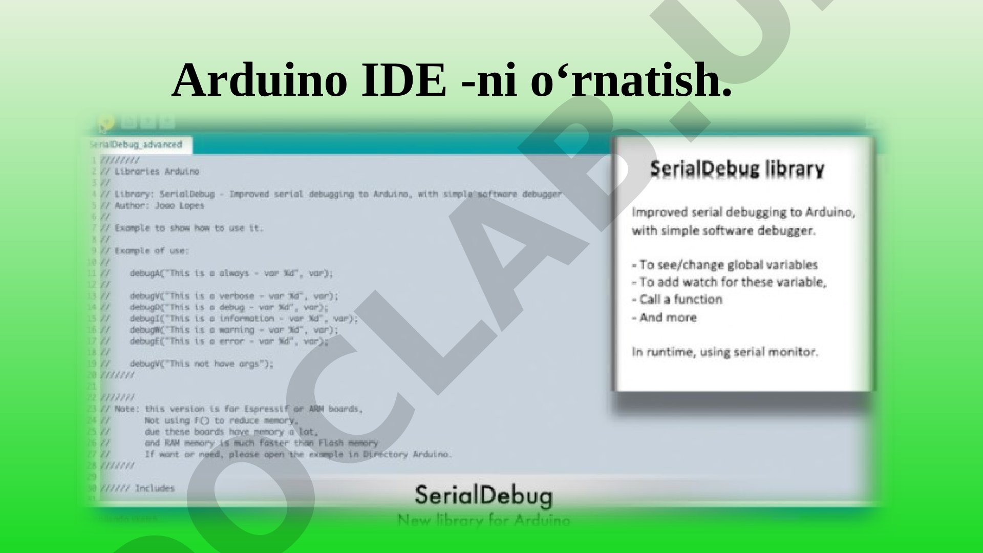 Arduino IDE -ni o‘rnatish