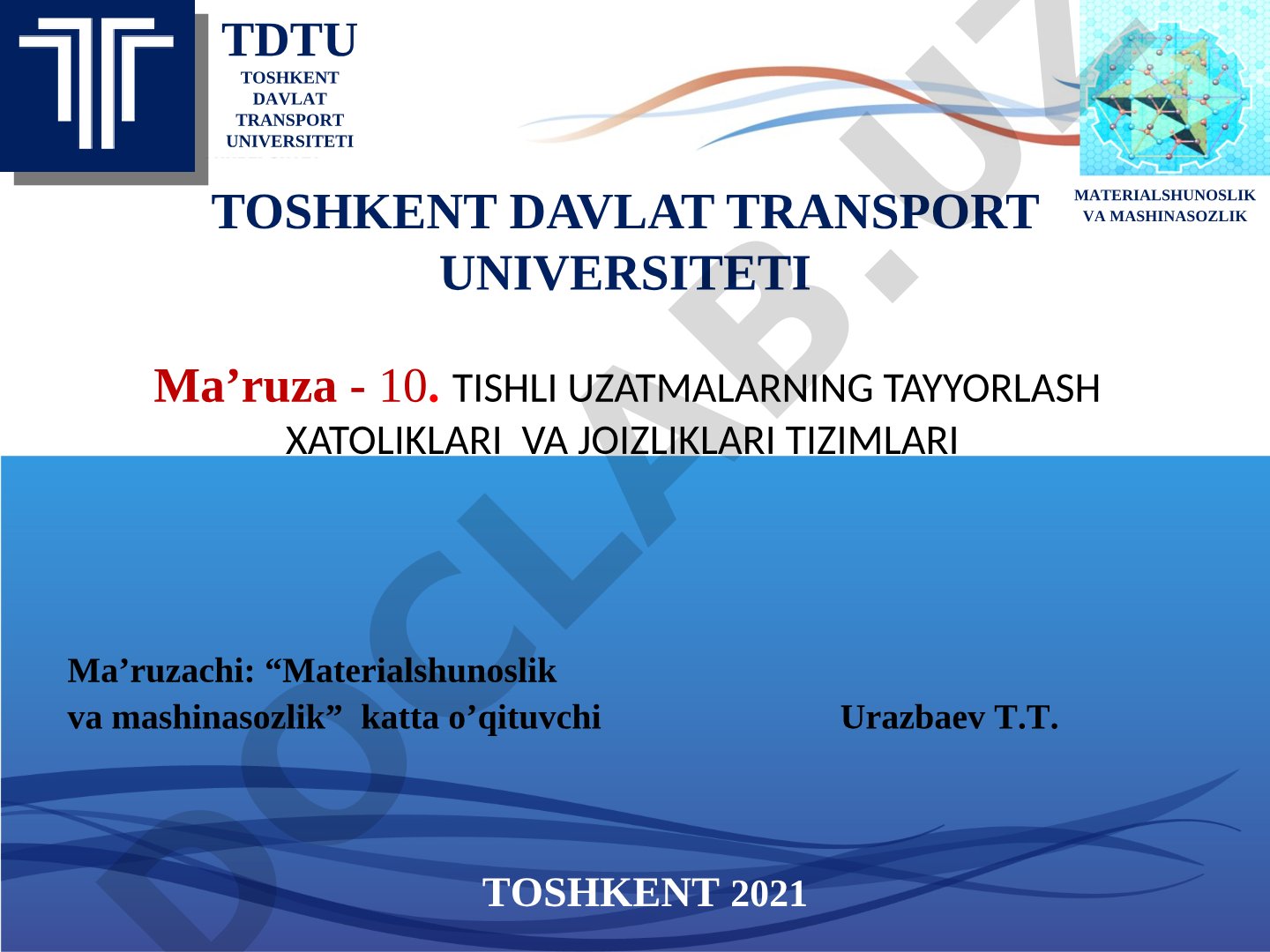 Tishli uzatmalarning tayyorlash xatoliklari va joizliklari tizimlari