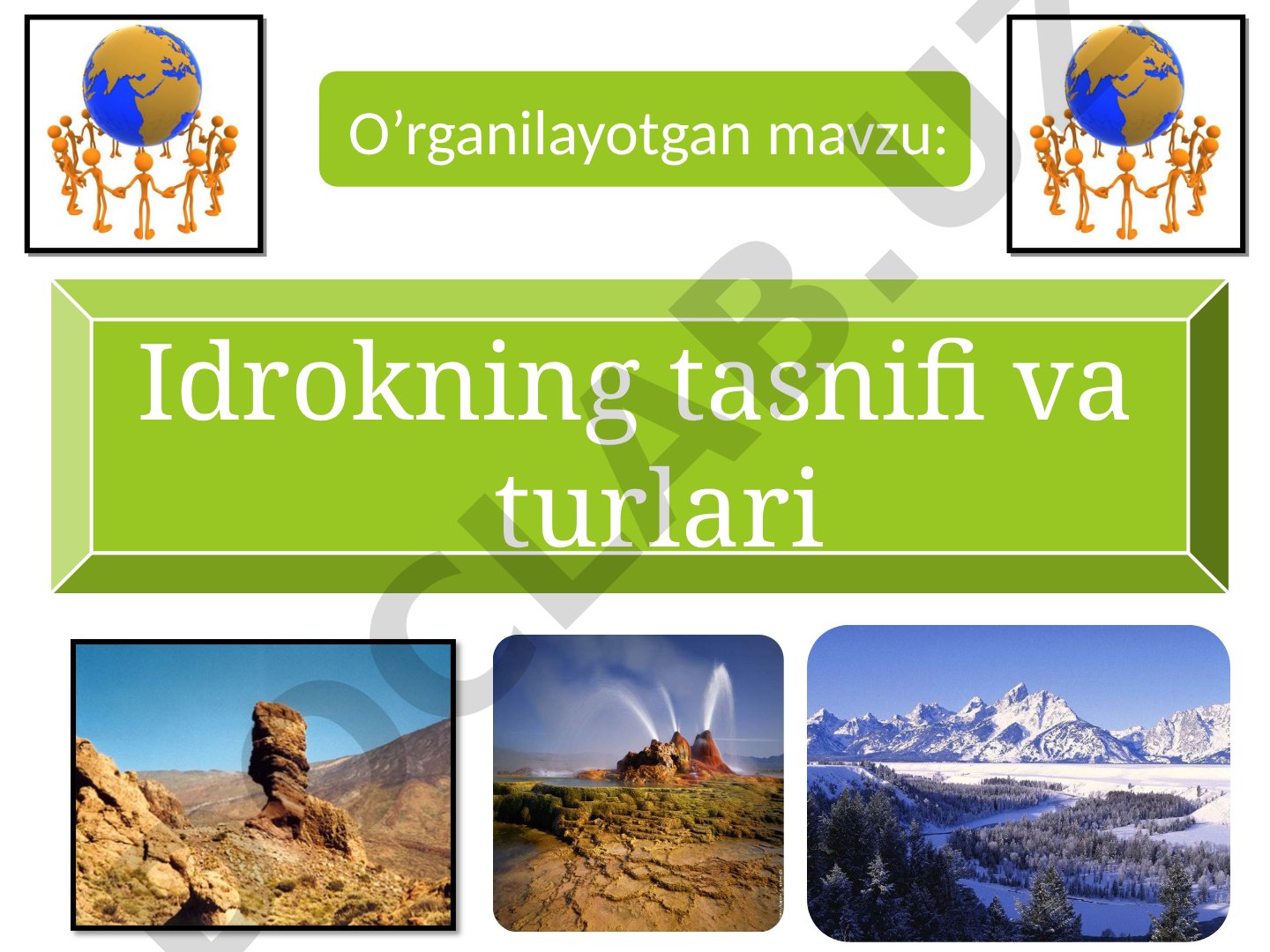 Idrokning tasnifi va turlari