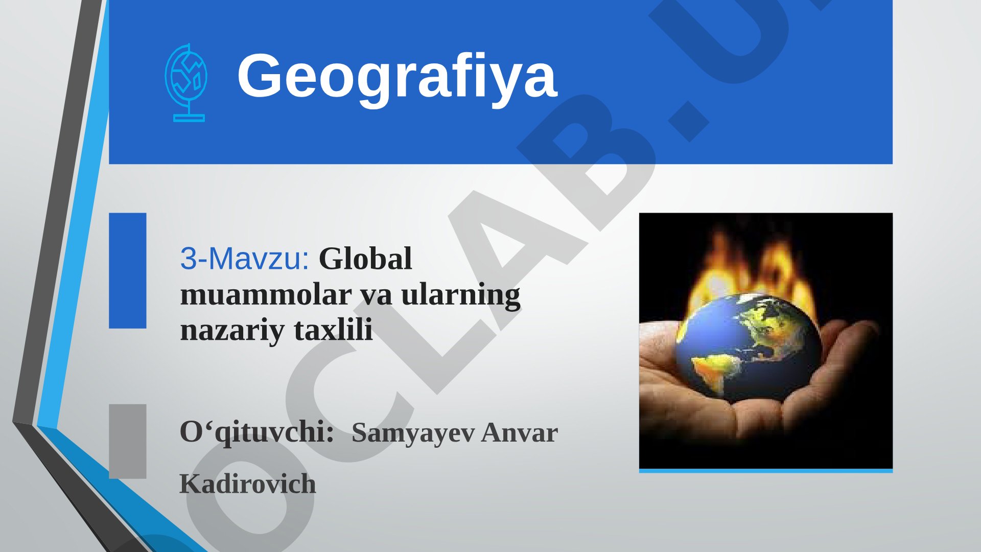 Global muammolar va ularning nazariy taxlili
