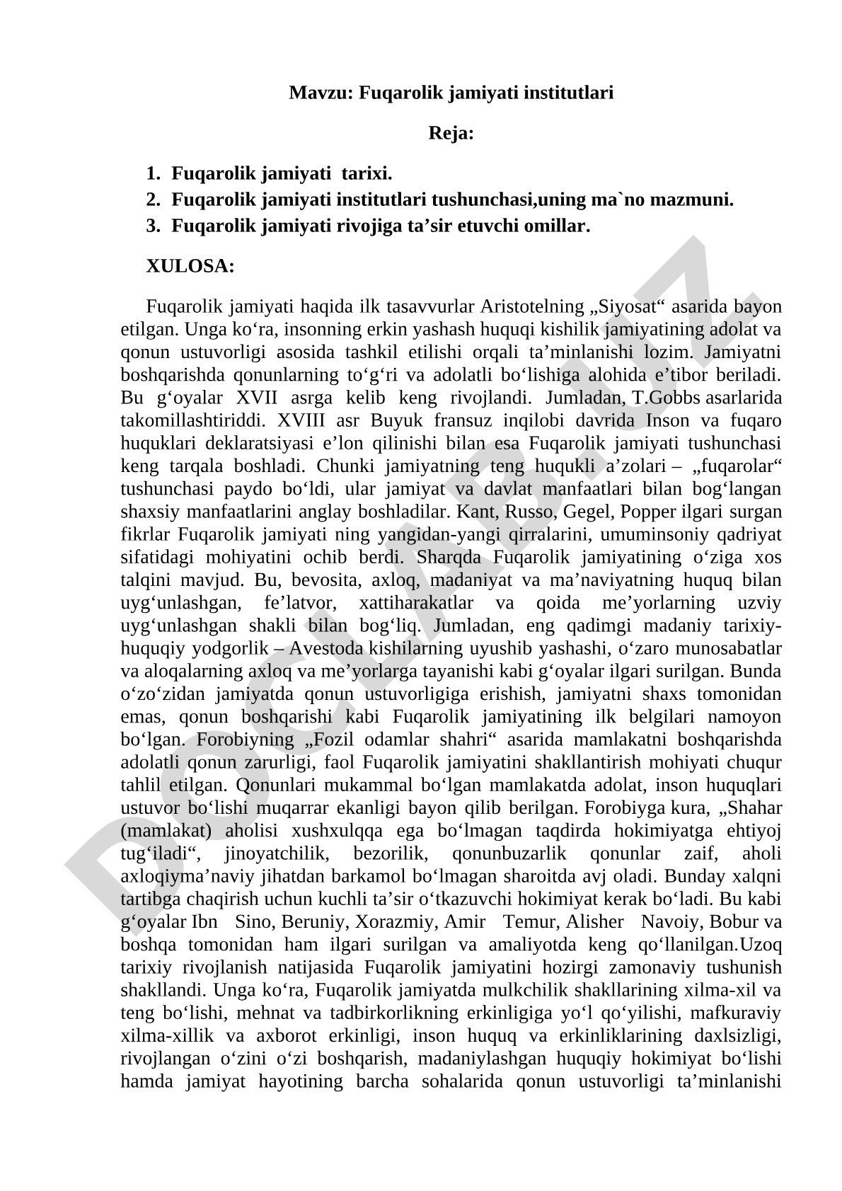 Fuqarolik jamiyati institutlari