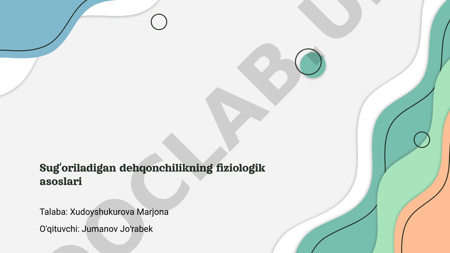 Sugʻoriladigan dehqonchilikning fiziologik asoslari