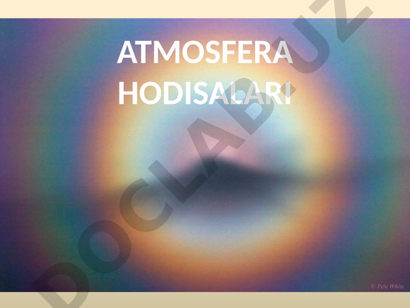 Atmosfera hodisalari