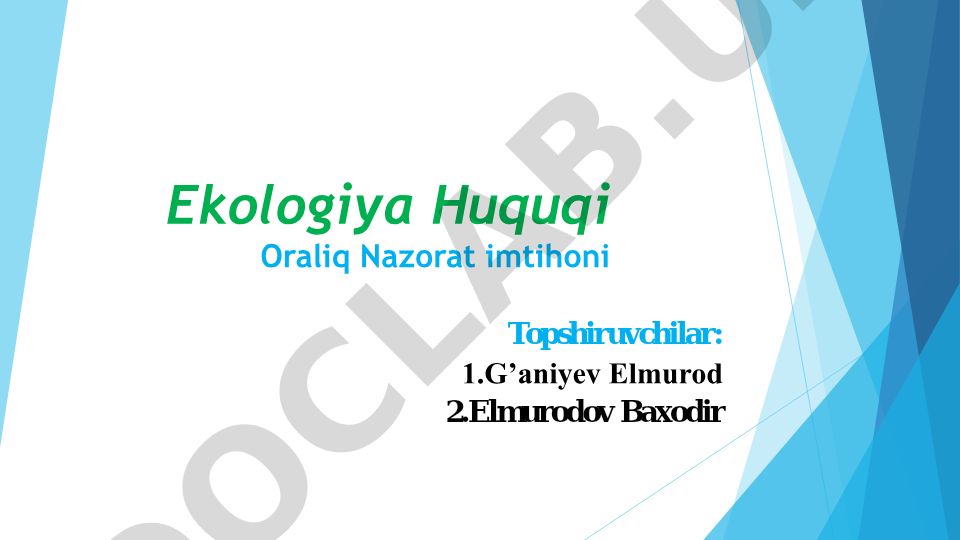 Qizil kitobga kiritilgan o'simliklarni chetga olib chiqishning huquqiy jihatlari