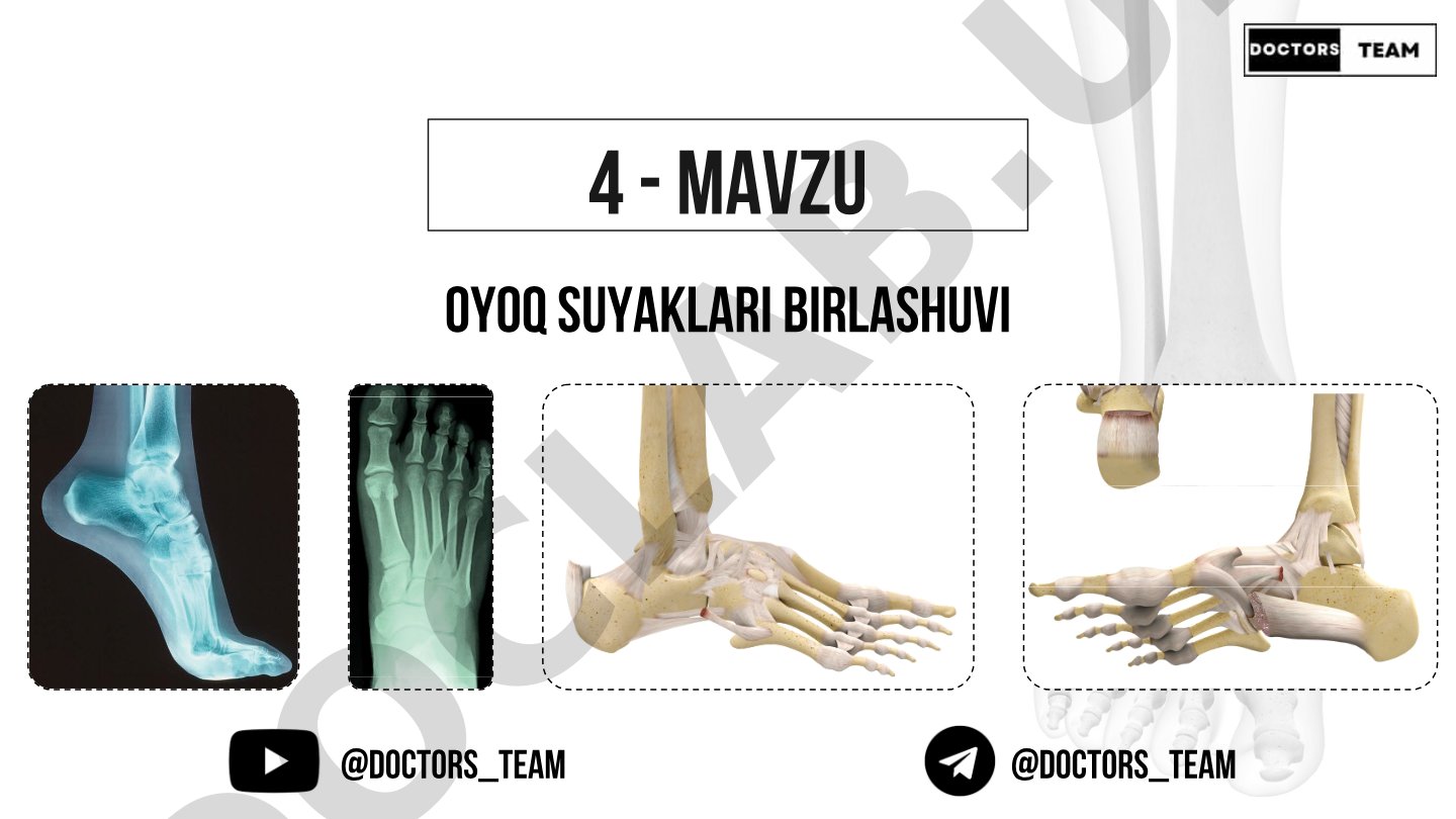 Oyoq suyaklari birlashuvi