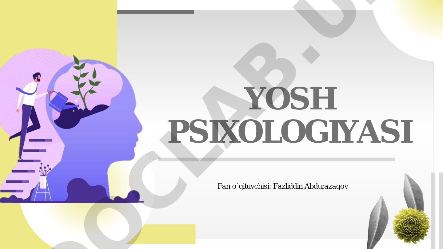 Kichik maktab yoshida psixik rivojlanish xususiyatlari