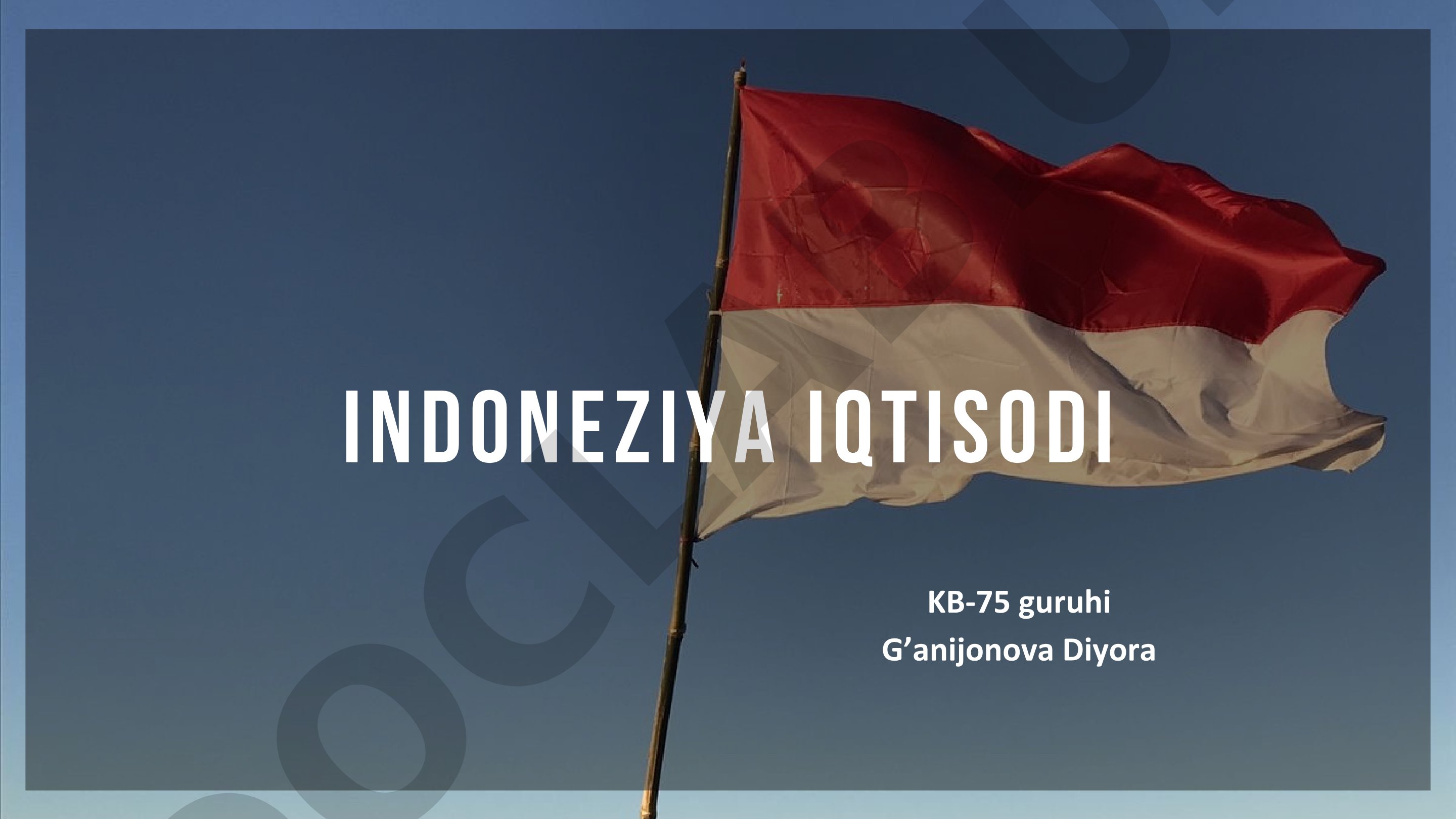 Indoneziya iqtisodi