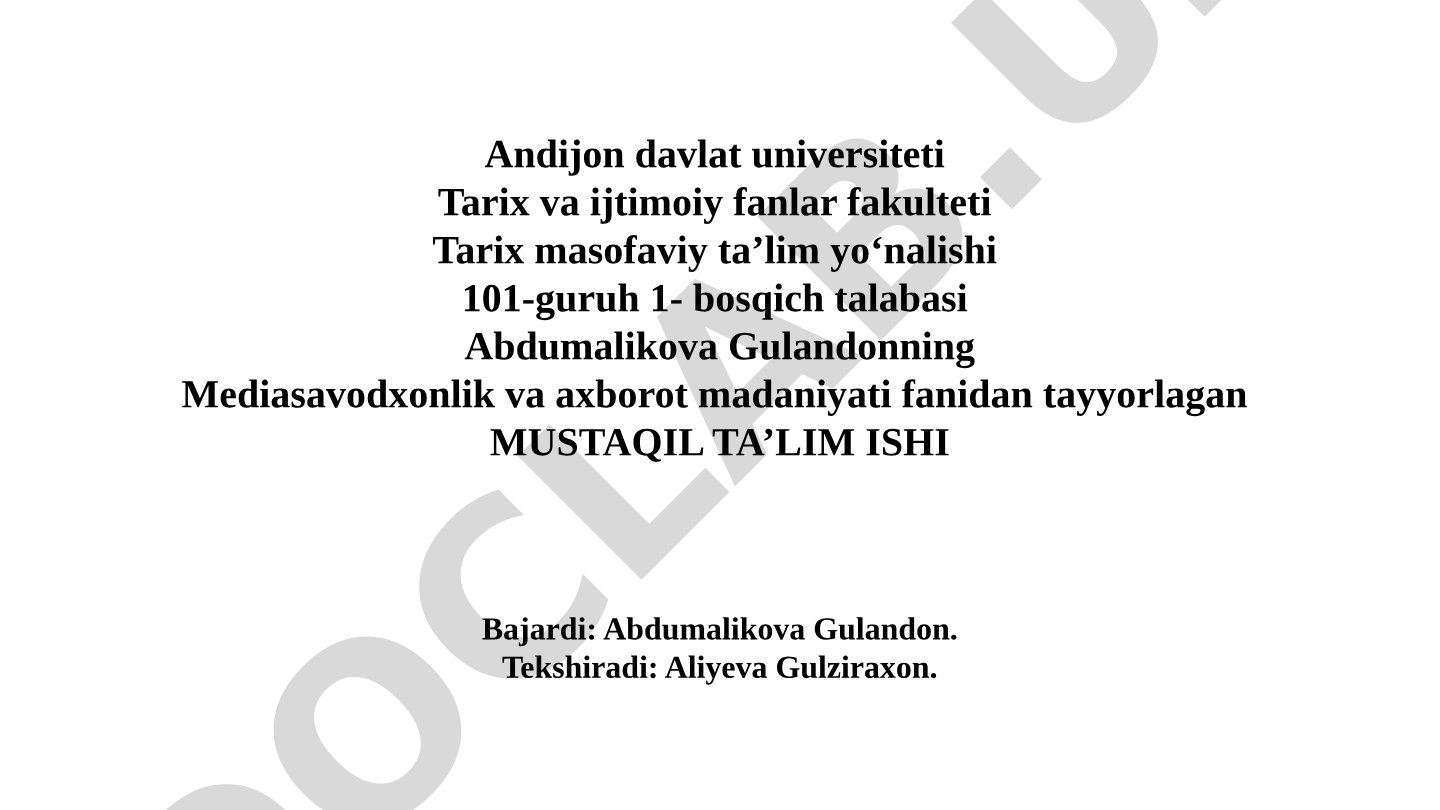 Axborot madaniyatining shakllanish bosqichlari
