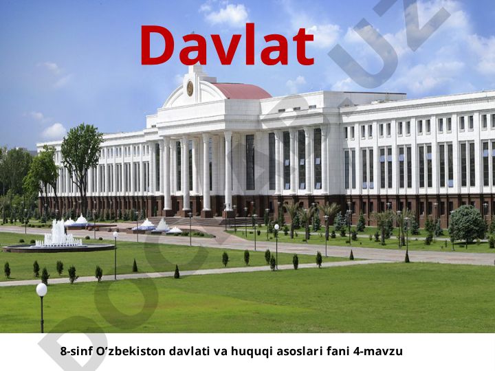 Davlat va jamiyat tushunchalari