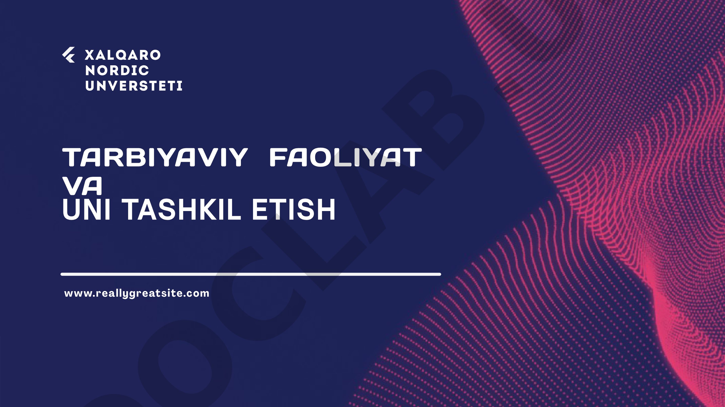 Tarbiyaviy faoliyat va uni tashkil etish