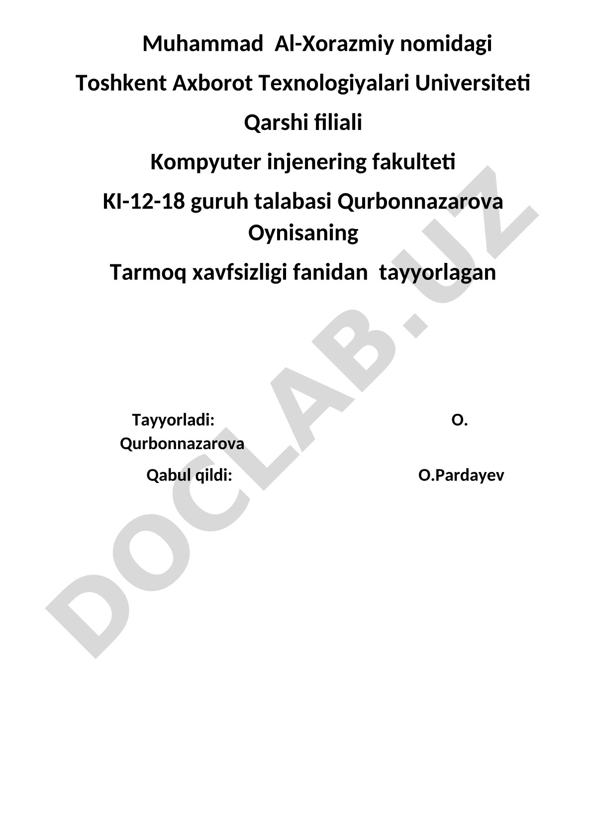 Tarmoqlarni qism tarmoqlarga ajratish