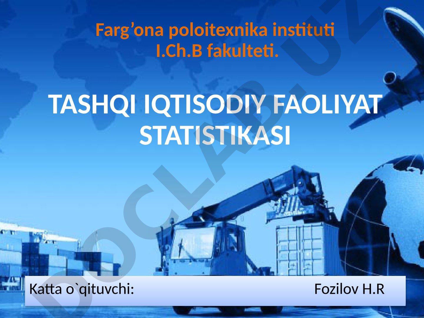 Tashqi iqtisodiy faoliyat statistikasi