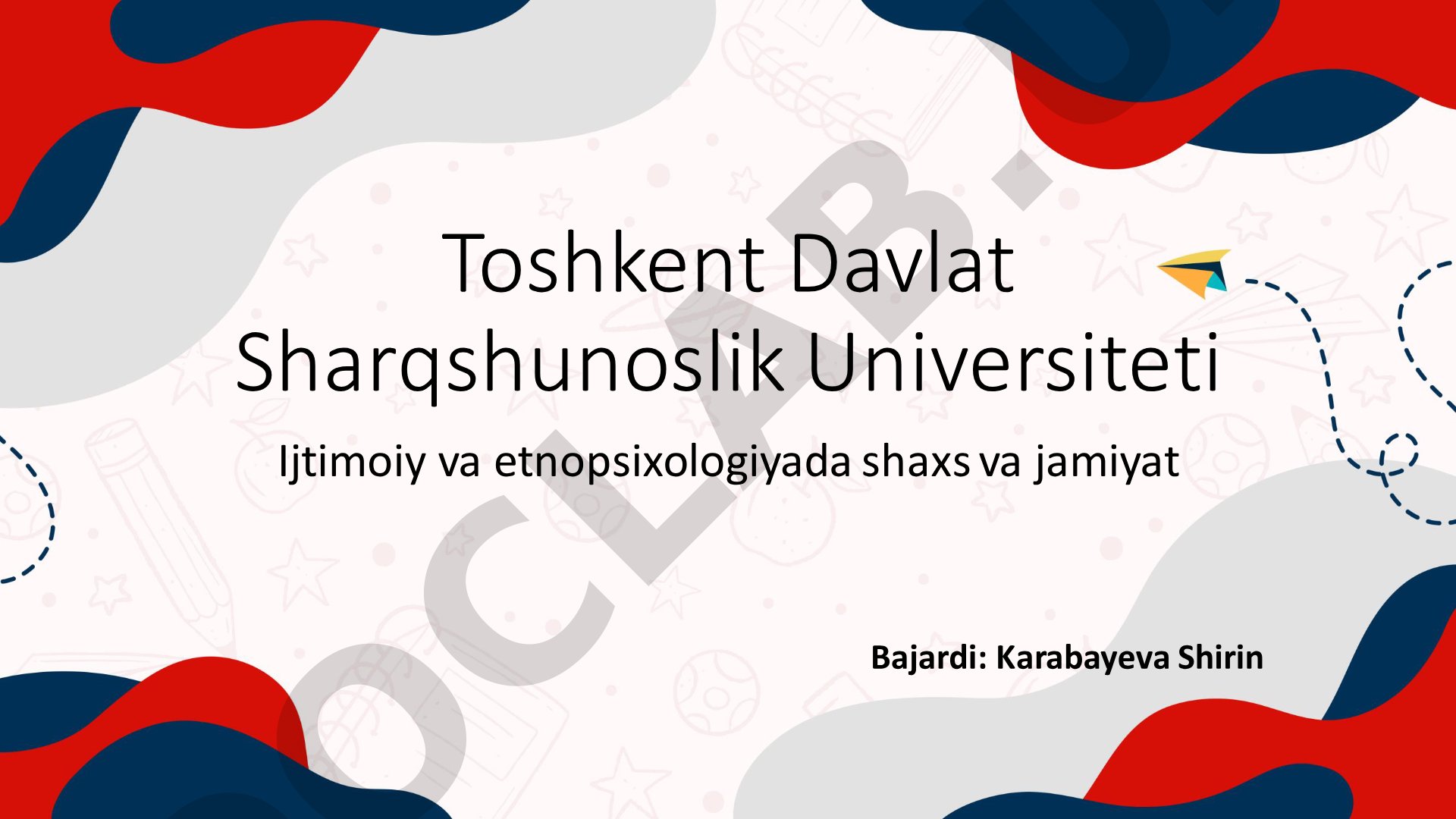 Ijtimoiy va etnopsixologiyada shaxs va jamiyat