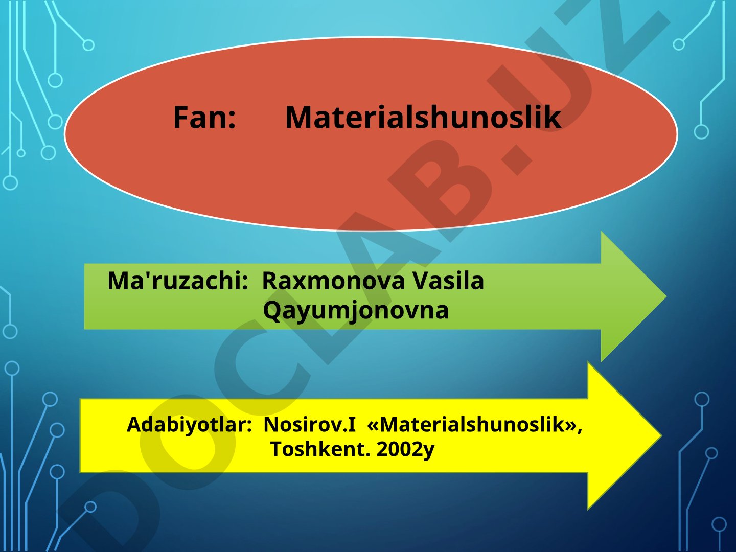 Metallarning ichki tuzilishi