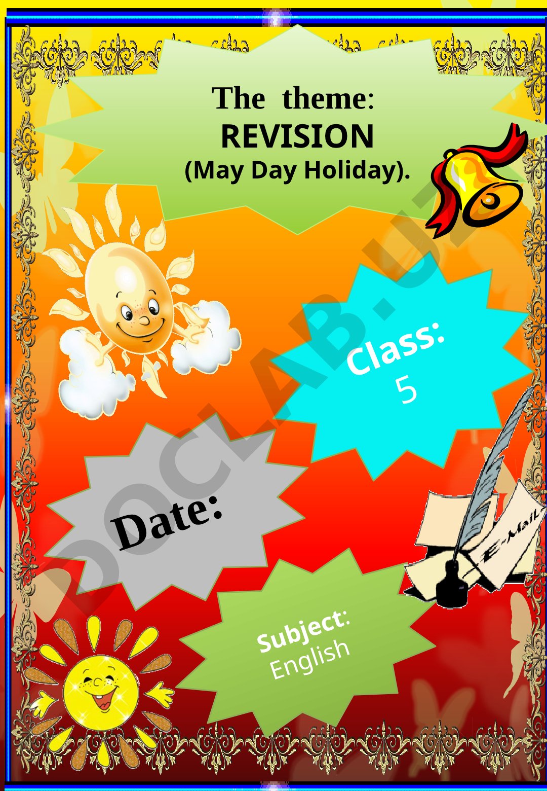 REVISION (May Day Holiday)