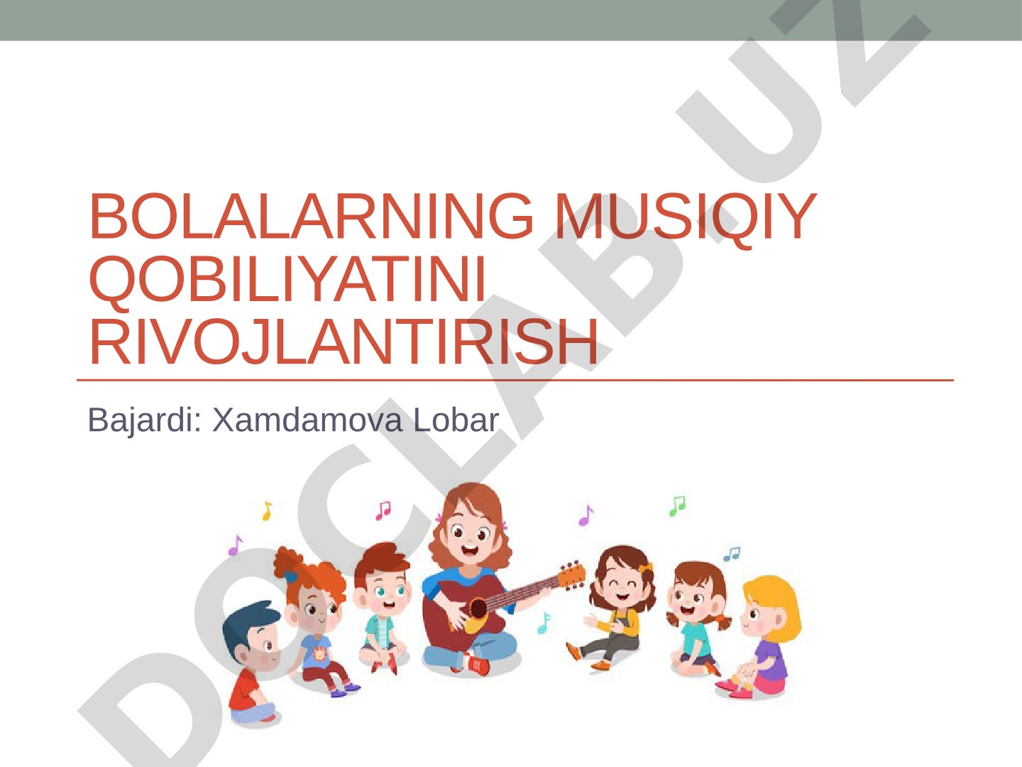 Bolalarning musiqiy qobiliyatini rivojlantirish