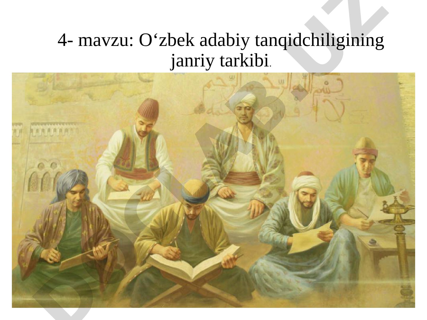 O‘zbek adabiy tanqidchiligining janriy tarkibi