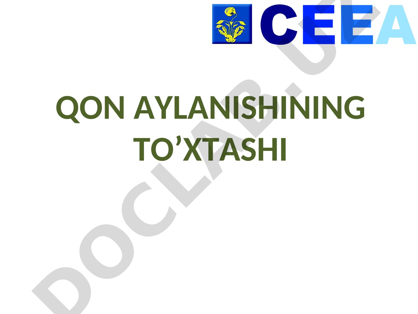 Qon aylanishining to'xtashi sabablari