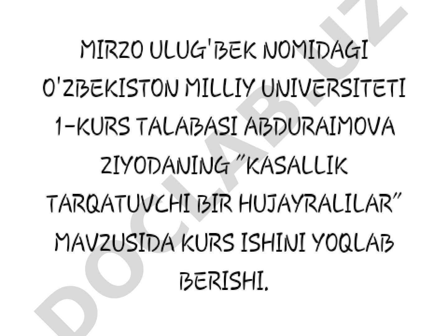 Mavzu kiritilmagan