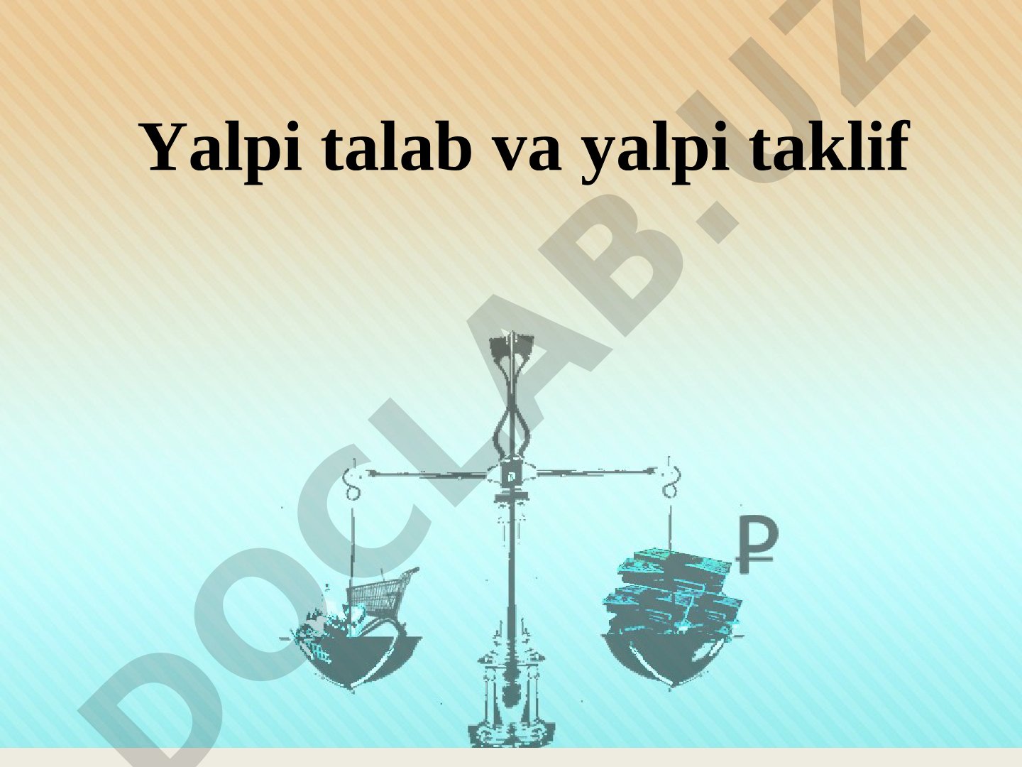 Yalpi talab va yalpi taklif modeli