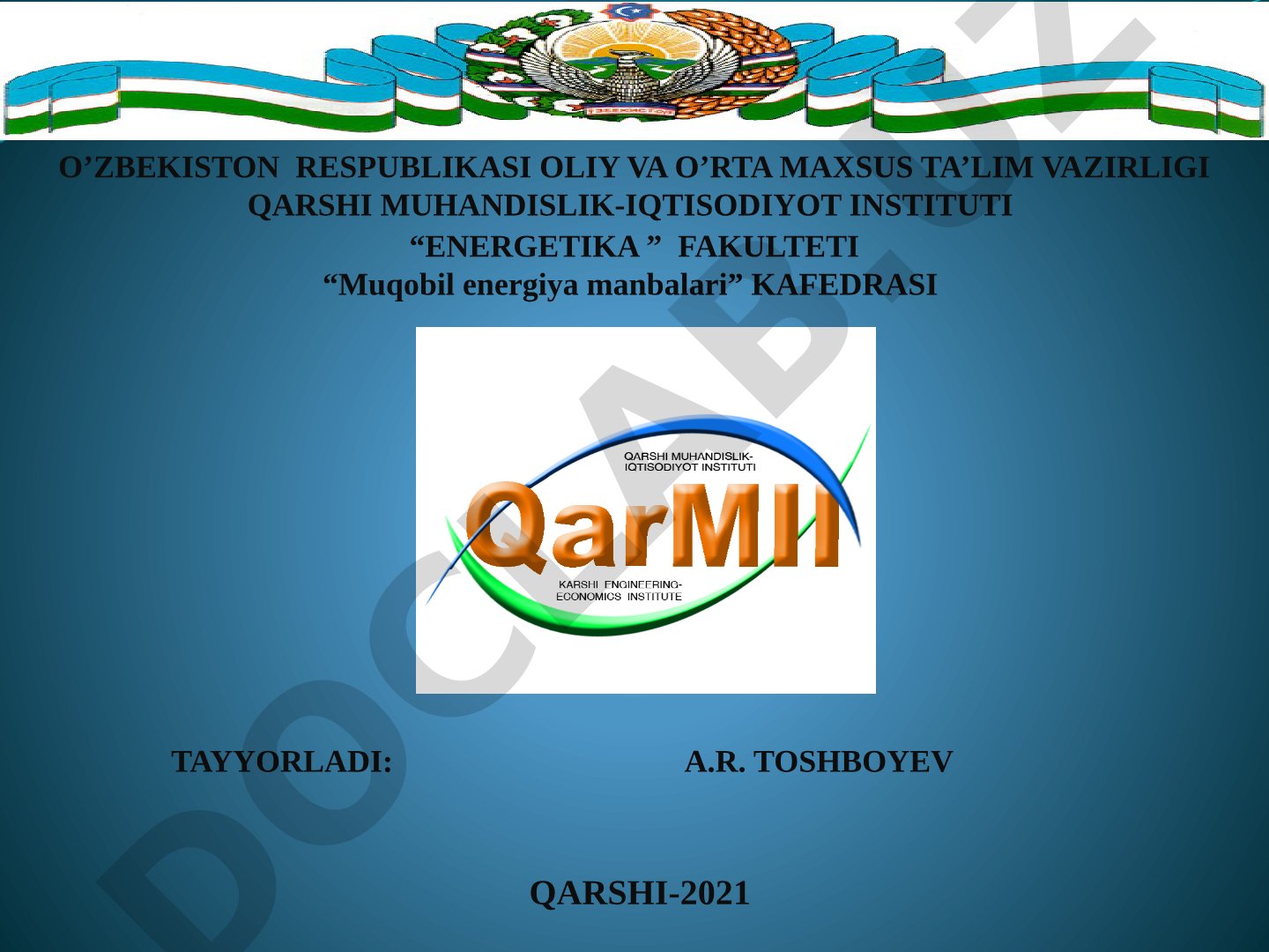 Issiqlik nasoslari va ularni butlovchi jihozlari