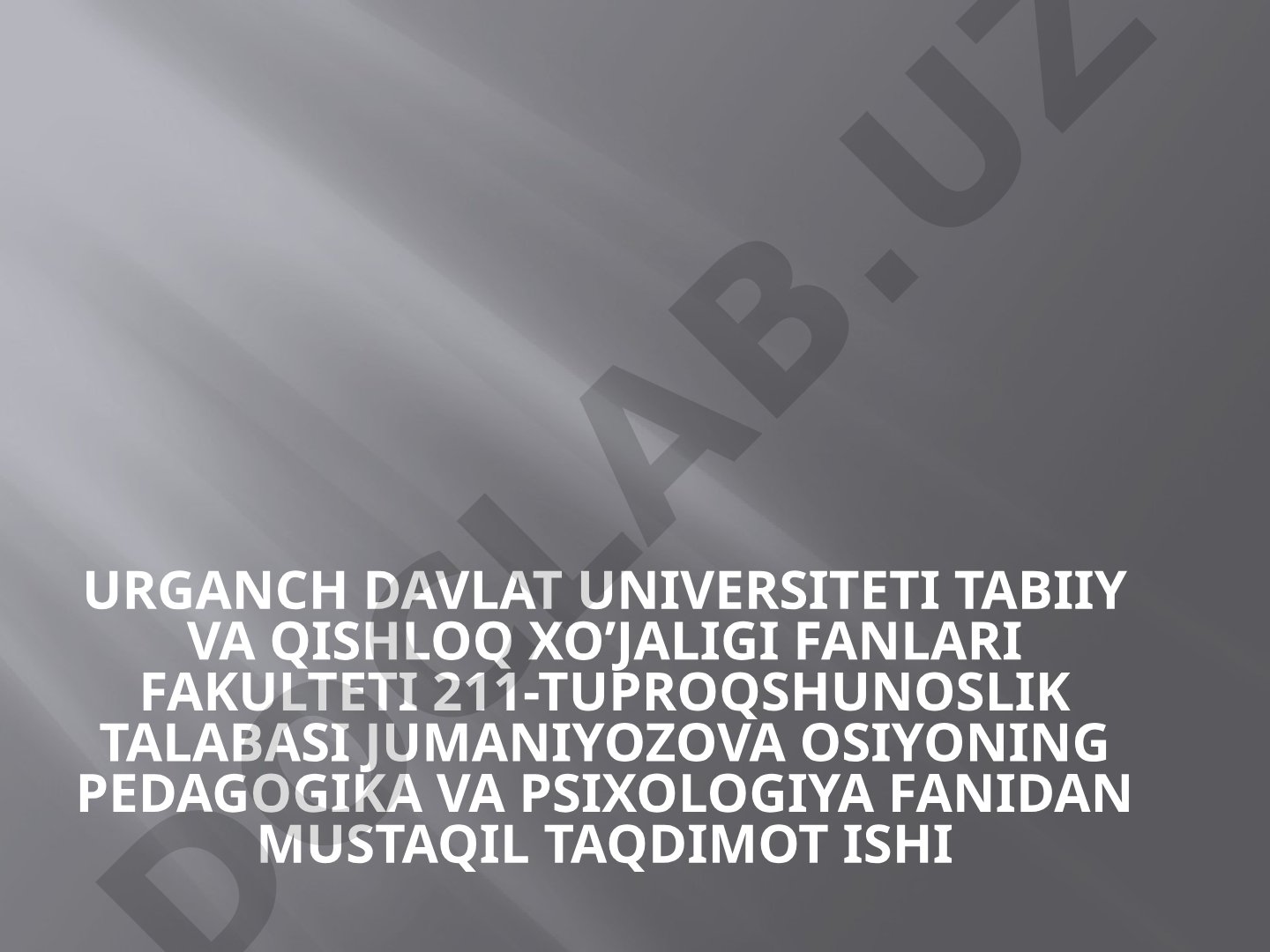 O’quv jarayoni tashkil etishda zamonaviy texnologiyalardan foydalanish