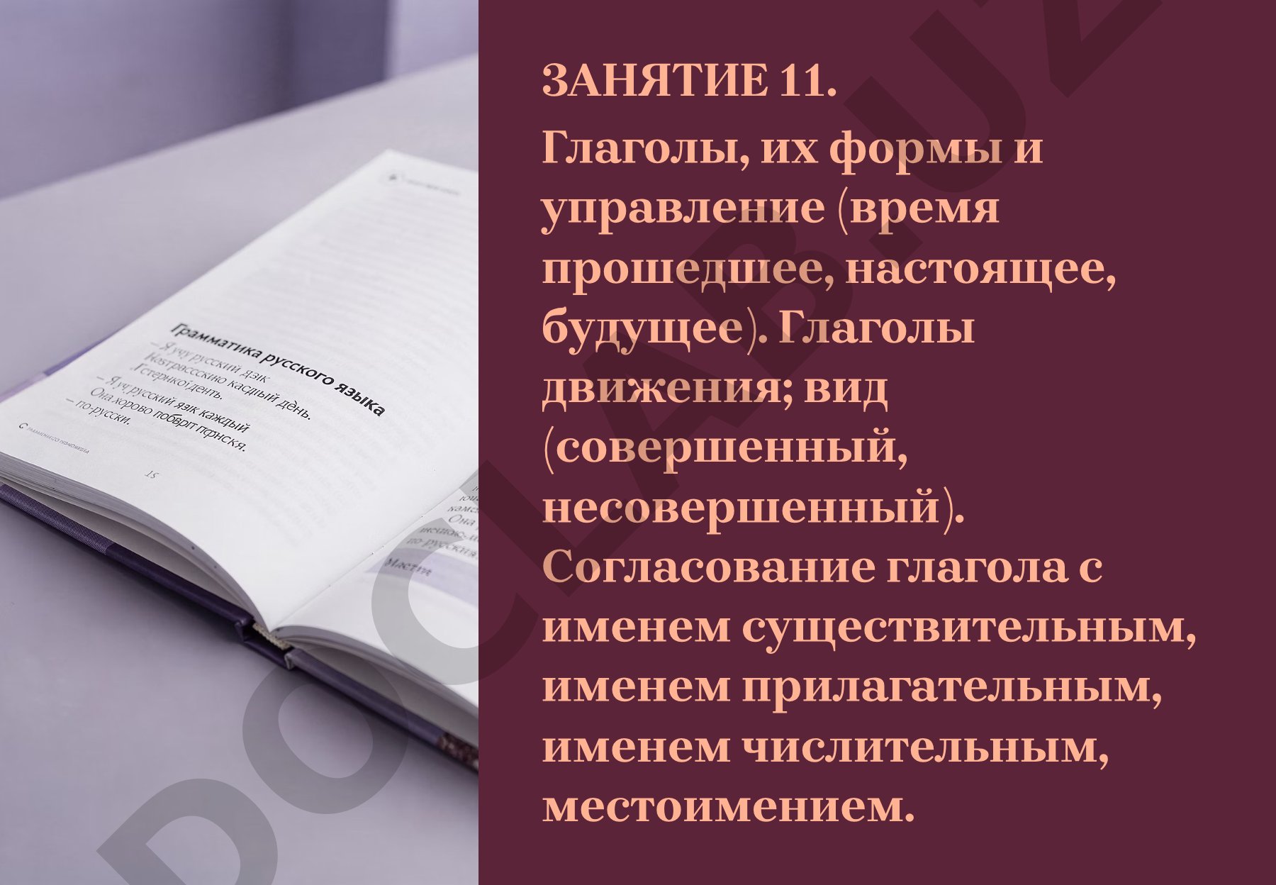 Времена глагола, виды глагола и глаголы движения