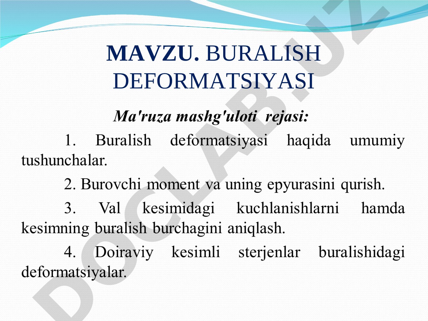 Buralish deformatsiyasi