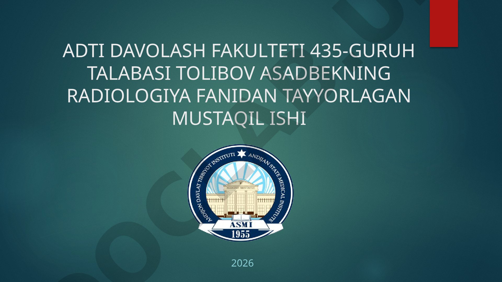 Umurtqa yallig‘lanish va degenerativ-distrofik kasalliklari