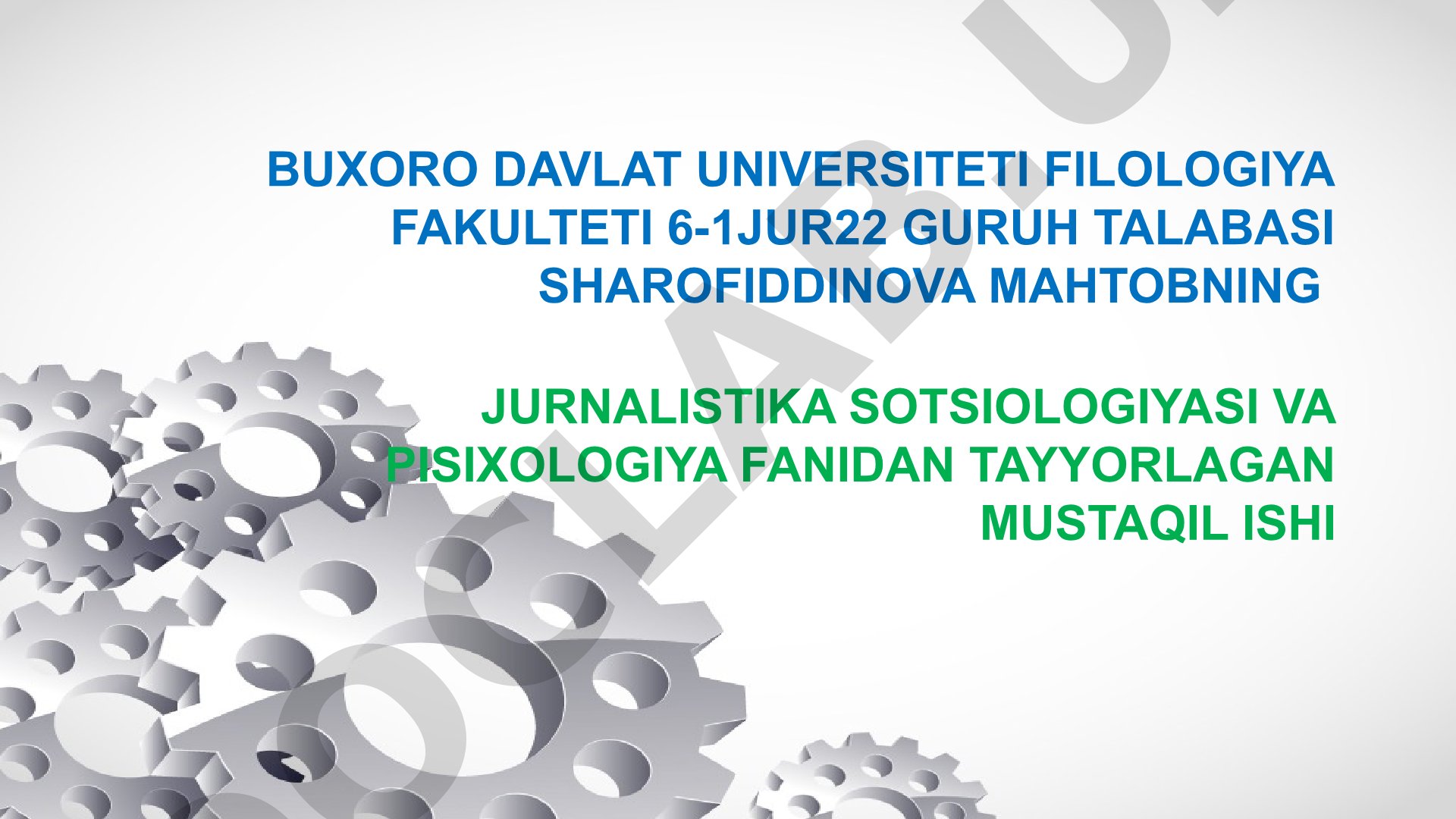 Jurnalistika psixologiyasining jamoatchilik fikrini o‘rganishdagi vazifalari