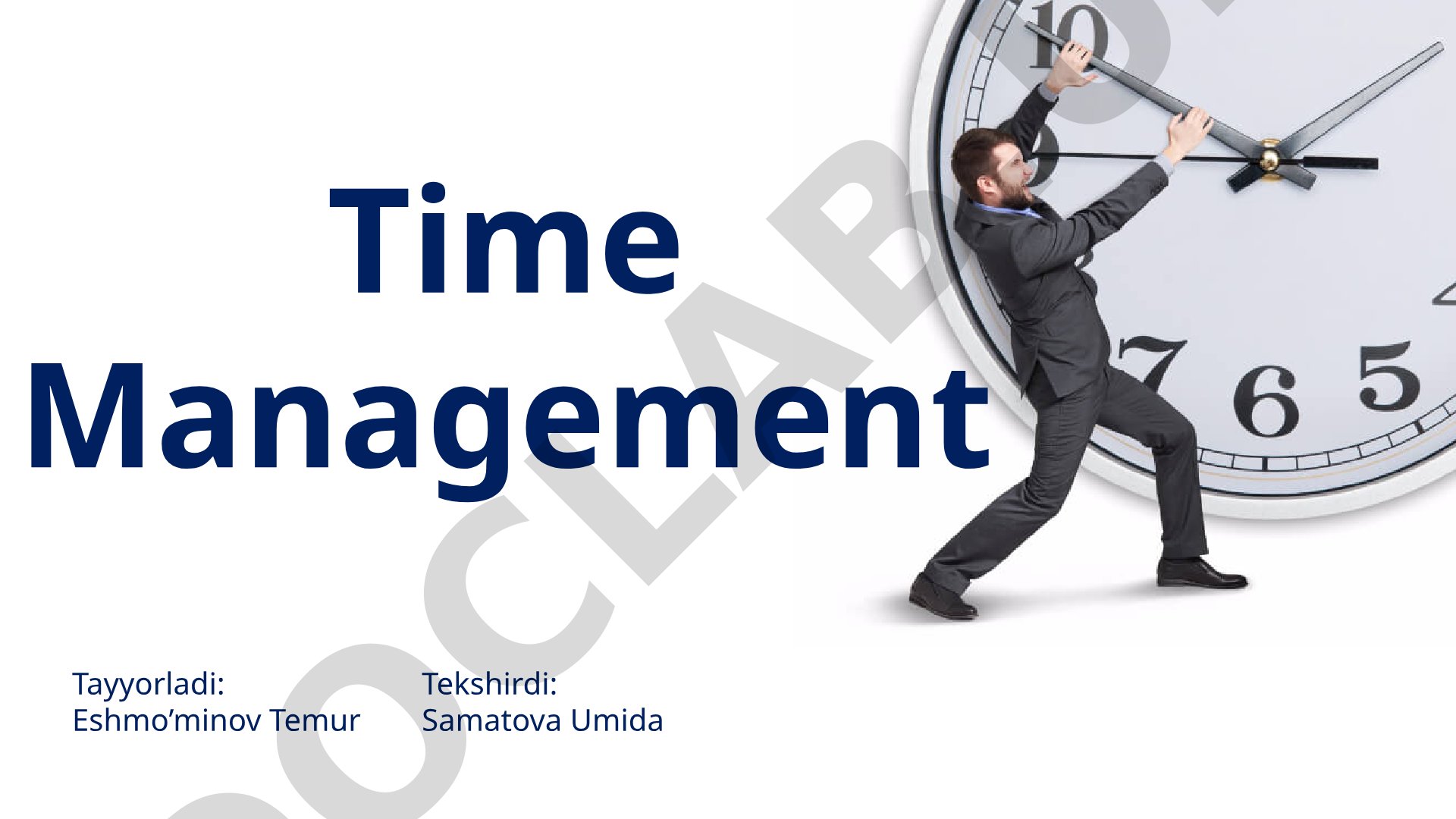 Time Management