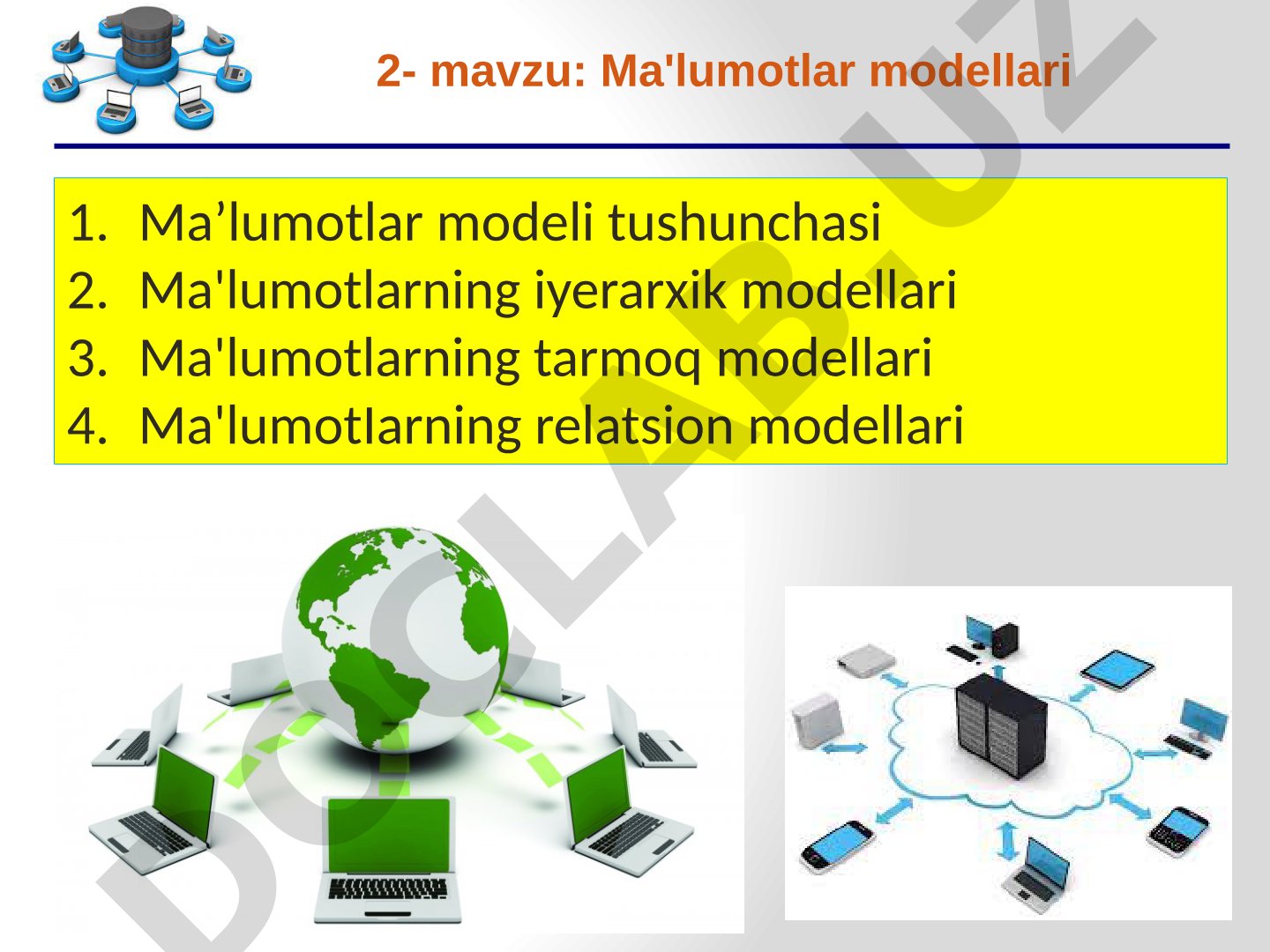Ma'lumotlar modellari