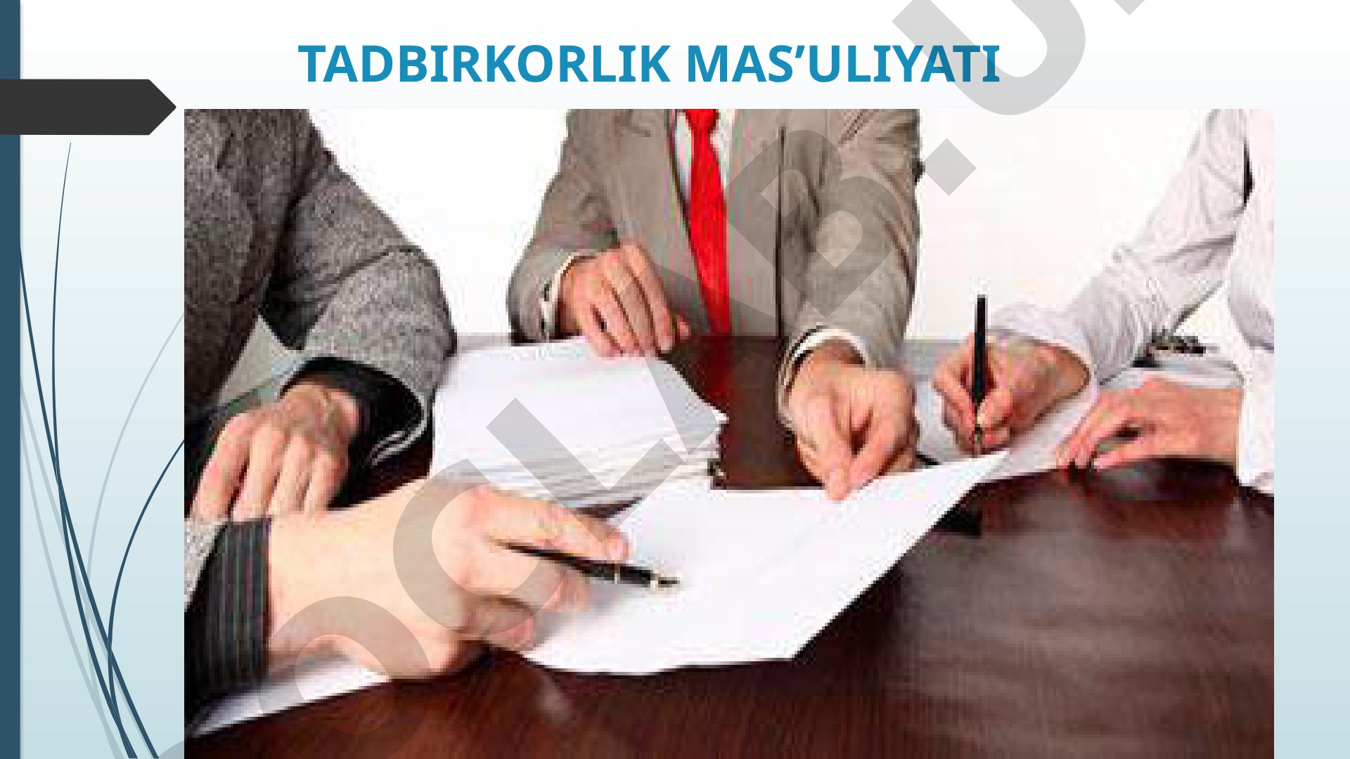 Tadbirkorlik mas’uliyati