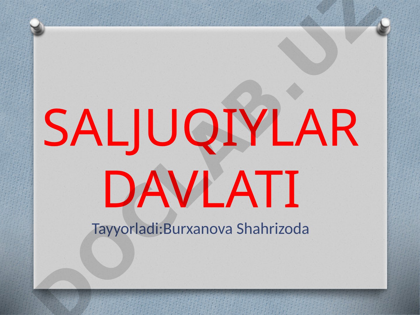 Saljuqiylar davlati
