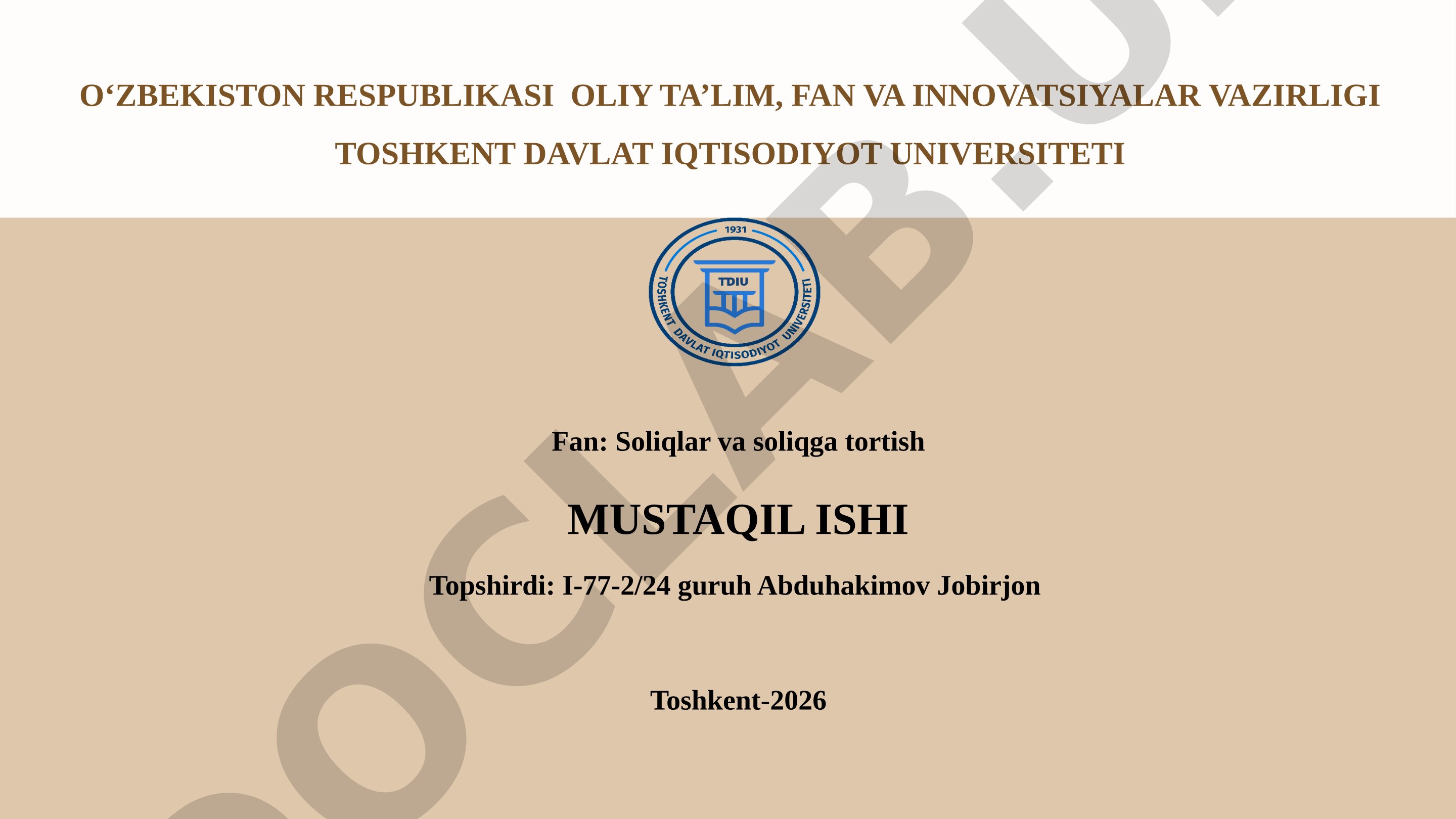 Qo'shilgan qiymat solig'i