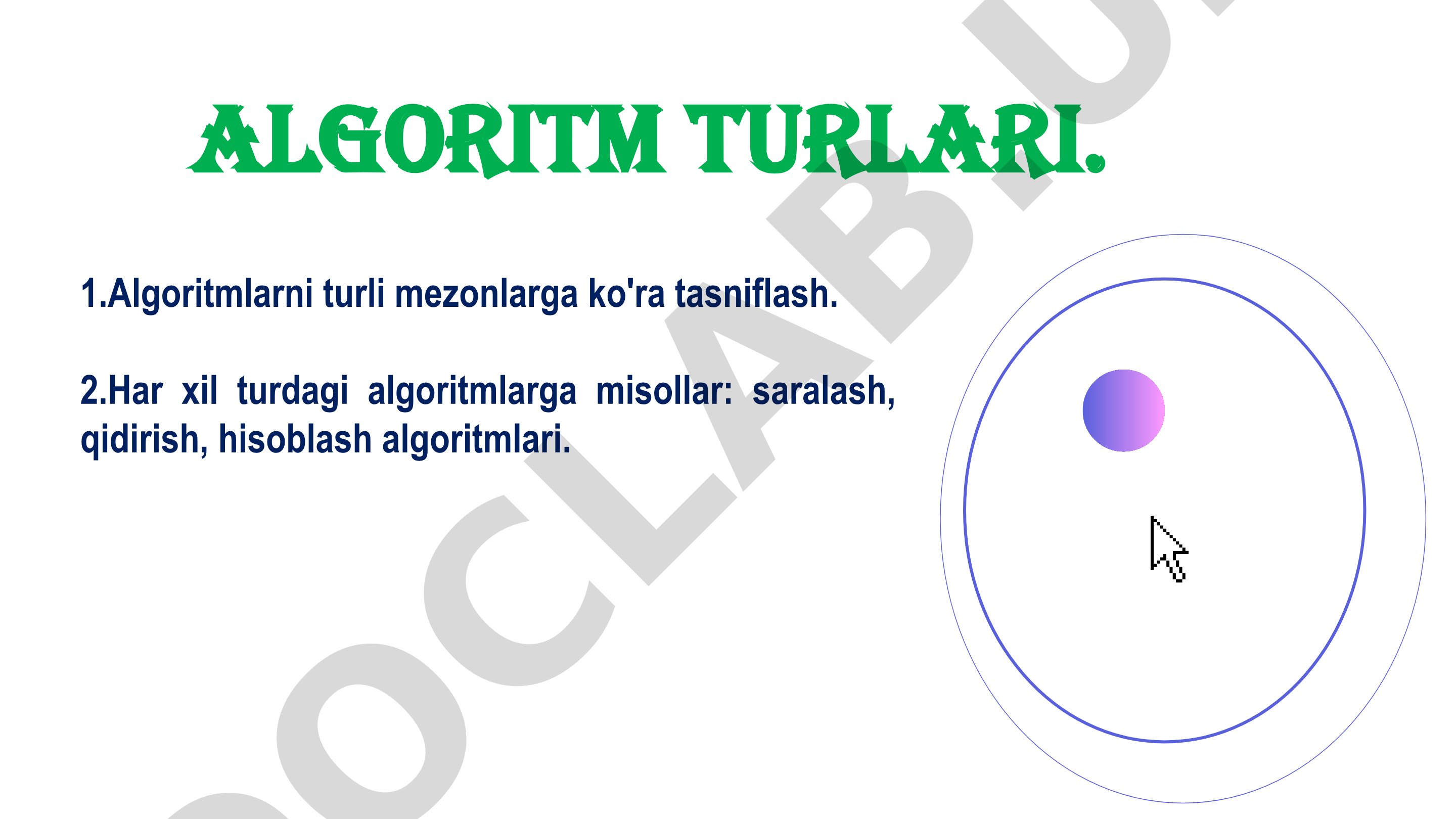 Algoritm turlari