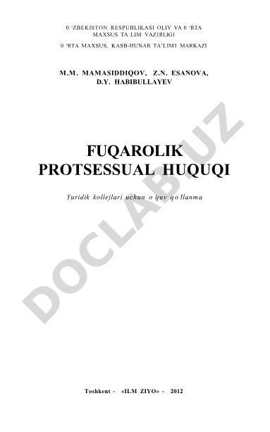 Fuqarolik protsessual huquqi