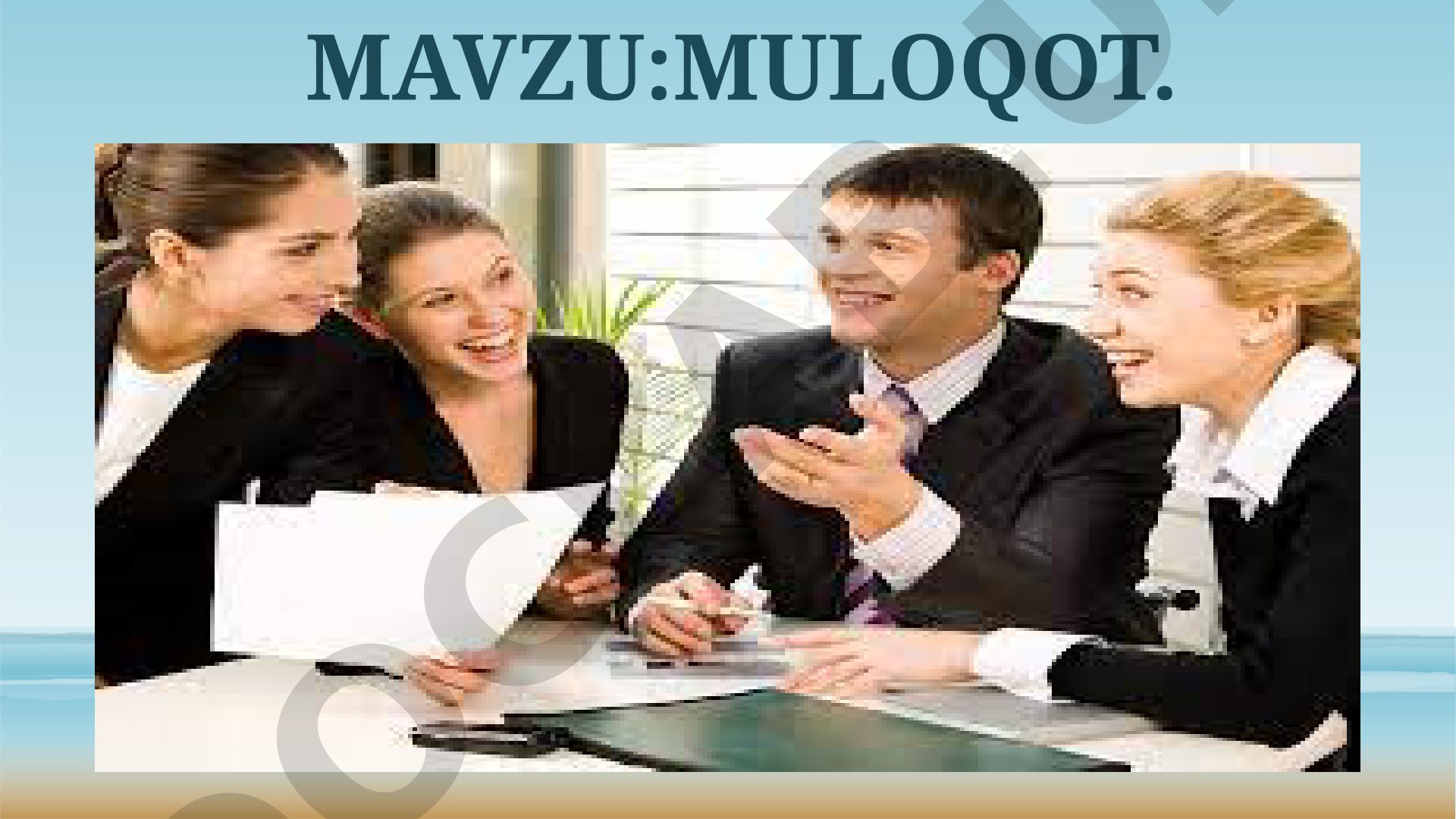 Muloqot psixologiyasi