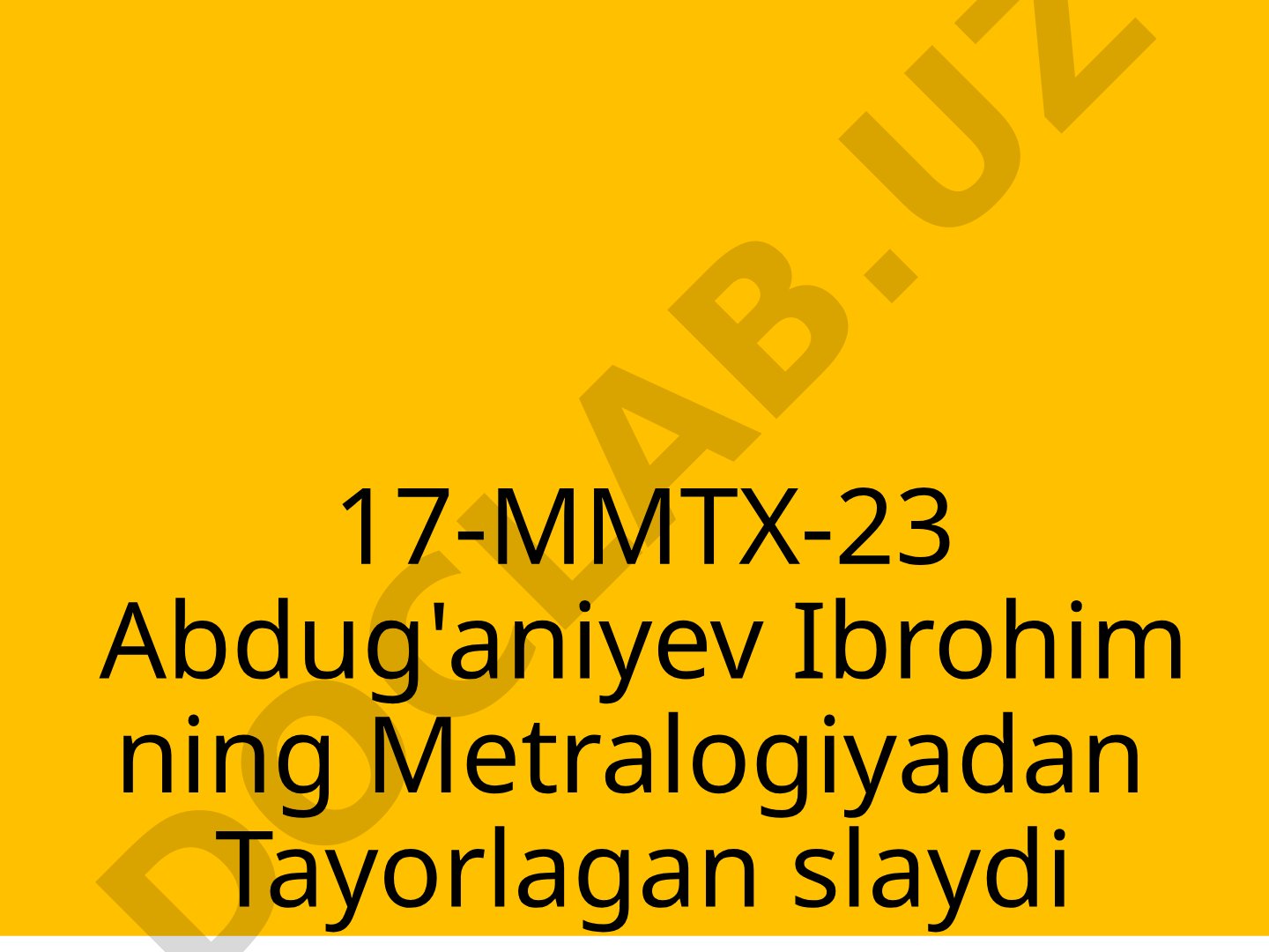 Metrologiya