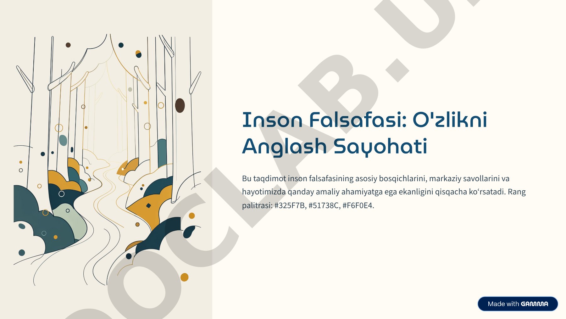 Inson Falsafasi: O'zlikni Anglash Sayohati