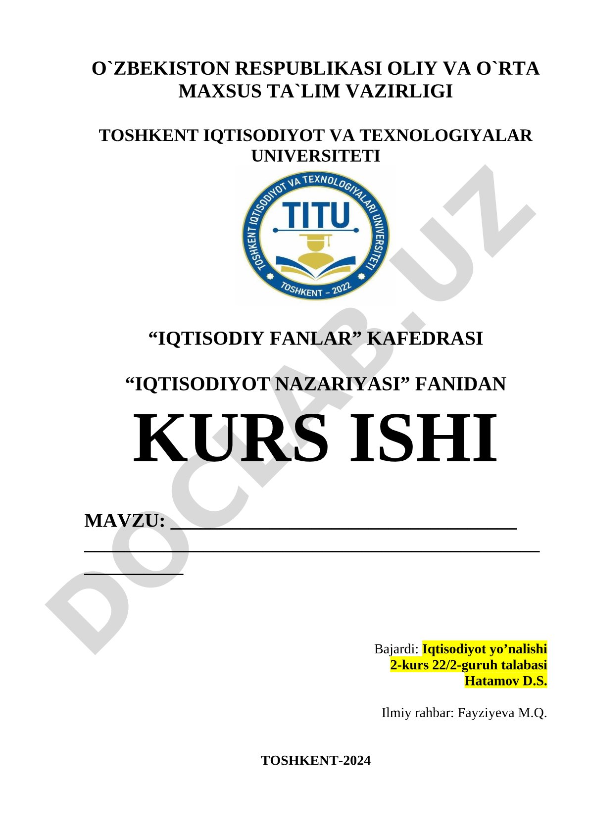 Mikroiqtisodiy tahlil va samaradorlik