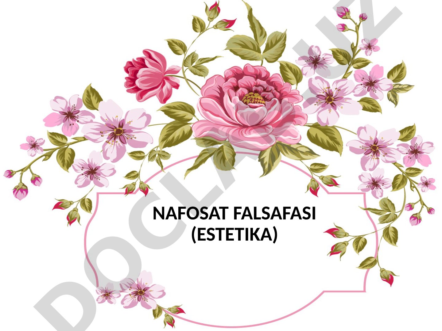 Nafosat falsafasi (estetika)