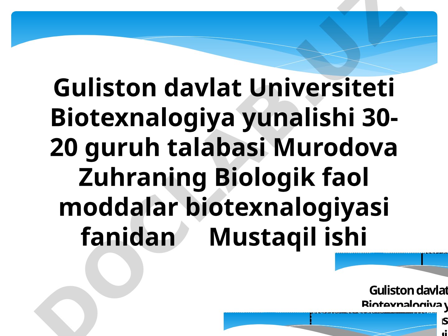 Biologik oksidlanish to‘g‘risidagi hozirgi tushunchalar
