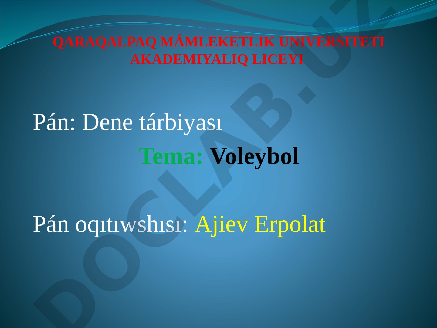 Voleybol oyini tarixi, qoidalari va maydon o'lchamlari haqida ma'lumot