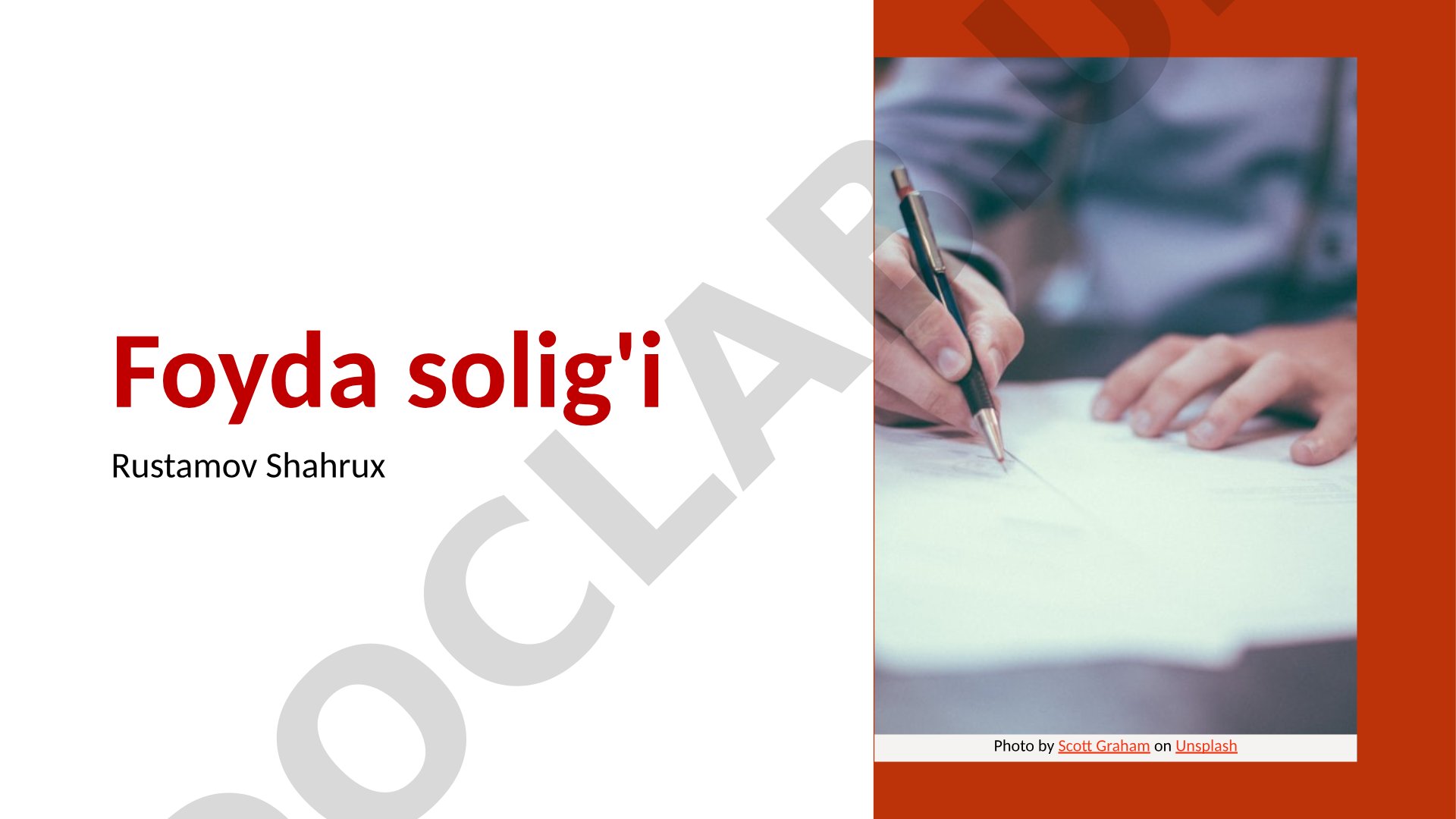 Foyda solig'i: ma'nosi, hisoblash va iqtisodiy ta'siri